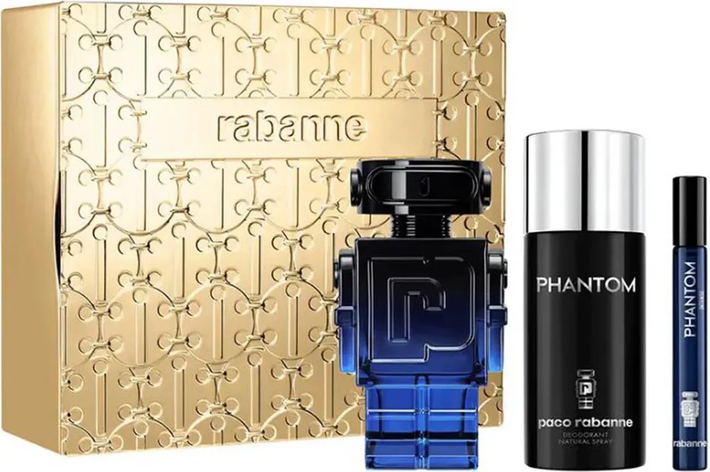 Coffret Parfum Homme Phantom Intense Paco Rabanne 100ml et Accessoires