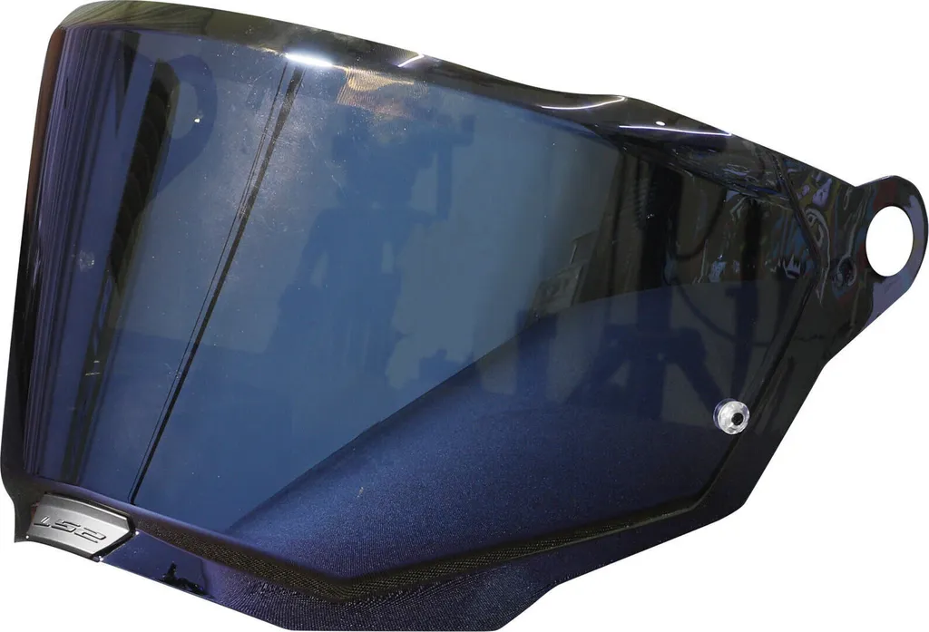Visière LS2 MX701 Explorer Blue Iridium - Anti-Rayures et Protection UV400