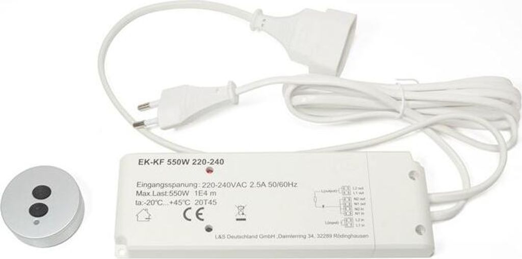 L&S Kit d'interrupteur radio HT 230 V 575 W blanc - 2000459 Image du produit 