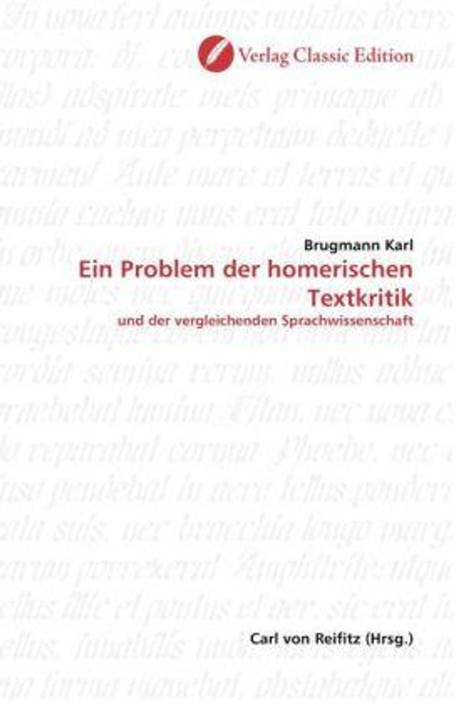 Ein Problem der homerischen Textkritik