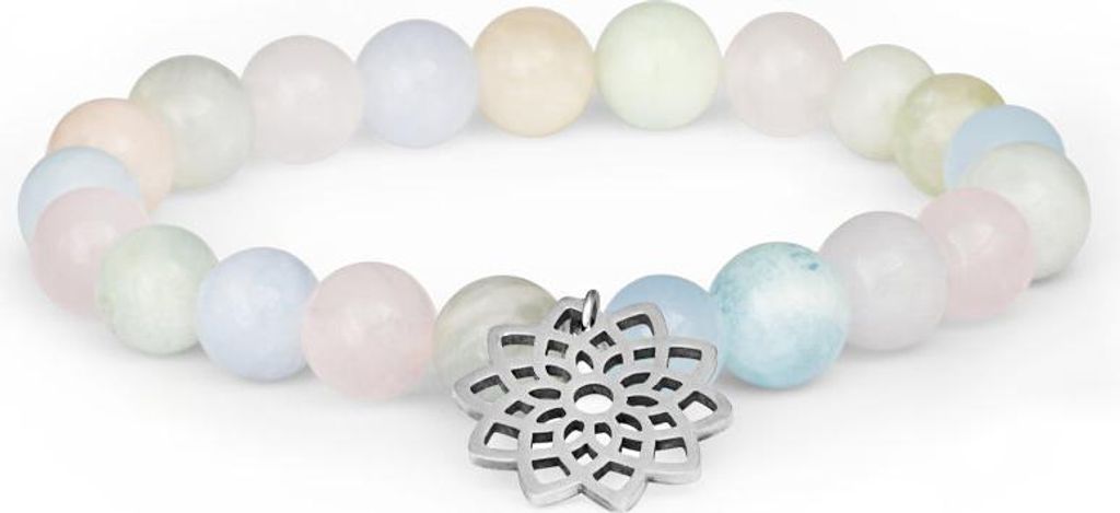 Morganit-Perlenarmband MINK96 / 17 Produktbild 
