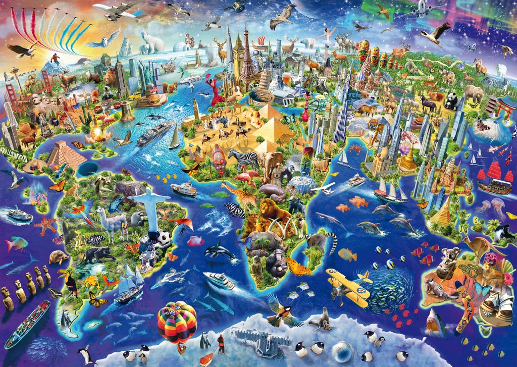 1000 Teile Schmidt Spiele Puzzle Entdecke unsere Welt 58288 Produktbild 