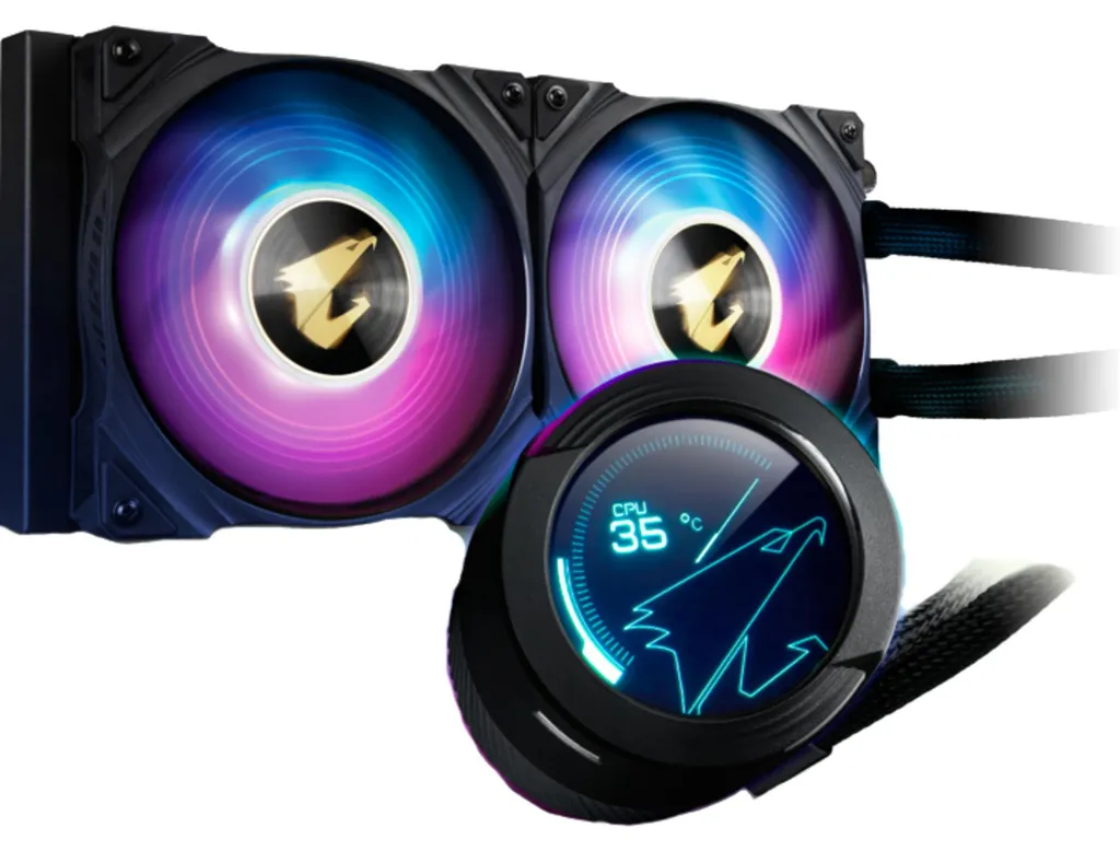 Watercooling CPU AORUS WATERFORCE X 240 avec écran LCD pour PC de Gaming