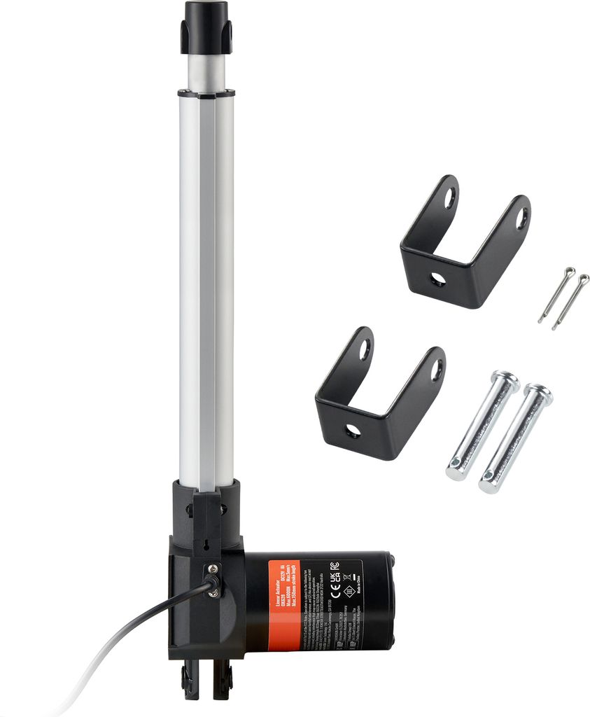 SucceBuy 12-V-Linearantrieb, 10 Zoll, Hochleistungs-Bewegungsantrieb mit 1320 lbs/6000 N, 0,19"/s, mit Montagehalterung und IP44-Schutz für elektr...