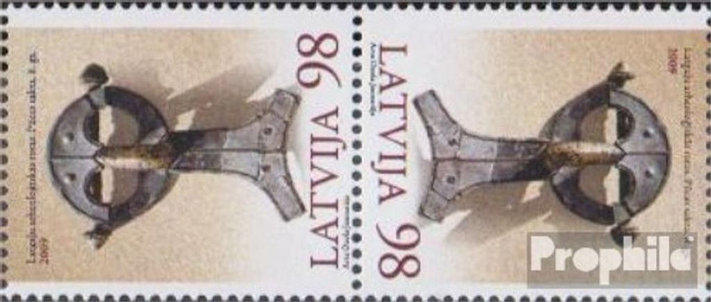 Briefmarken Lettland 2009 Mi 753K (kompl.Ausg.) Kehrdruckpaar postfrisch Schmuck