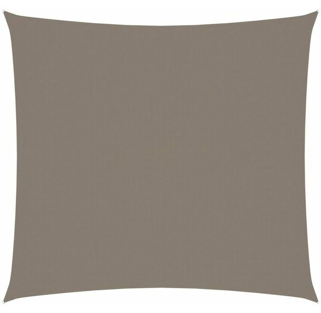 Wasserdichtes Sonnensegel für Terrasse und Garten – taupefarben, 7 x 7 m plus 4 x 1,5 m