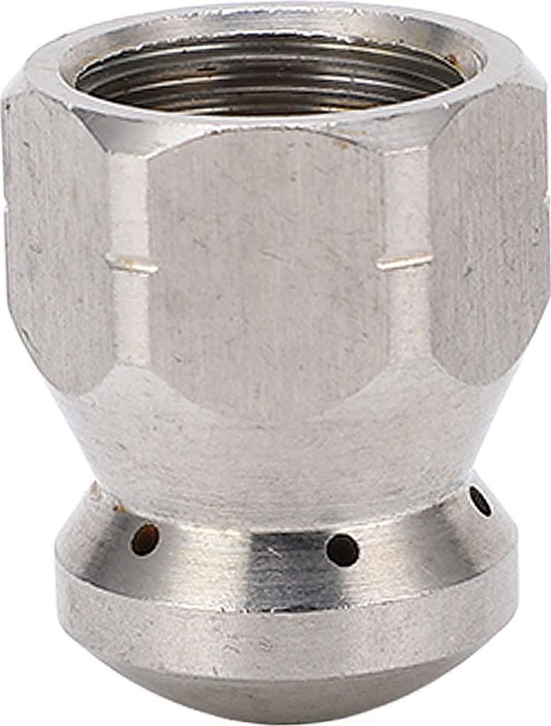 5000 PSI Hochdruckreinigerdüse, Rohrreinigungsdüse, Edelstahl-Spüldüse, Rundkopf, vorne 1, hinten 6 Löcher, G3/8 Zoll