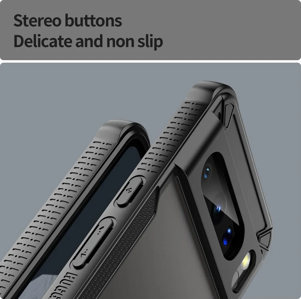 Cover Google Pixel 8 Pro Phonesta - Protezione Semi-Trasparente Nero - 6