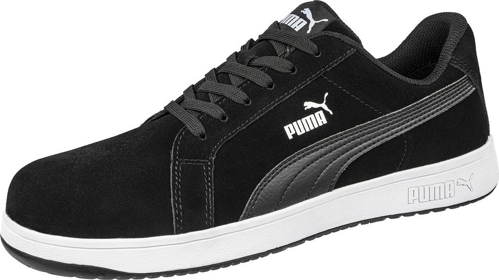 Puma Sicherheitsschuh Iconic Suede Black Low nach EN ISO Produktbild 3