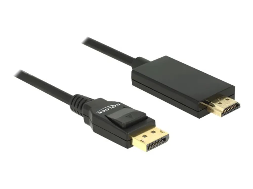 Câble DisplayPort HDMI 4K Delock - Cordon Long 3m Triple Blindage