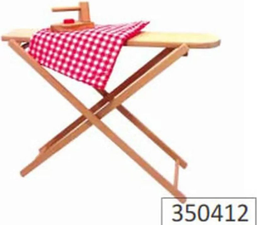 Holz-Kinderbügelbrett Julchen ohne Bügeleisen aus dem Erzgebirge