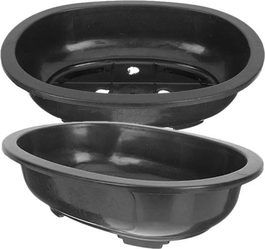 Pot à Bonsaï Incassable 30 cm avec Bac : Fini les Fuites d'Eau, Lot de 2