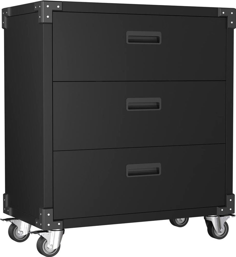 Servante à outils Fornorth 90x80x42cm avec trois tiroirs Image du produit 