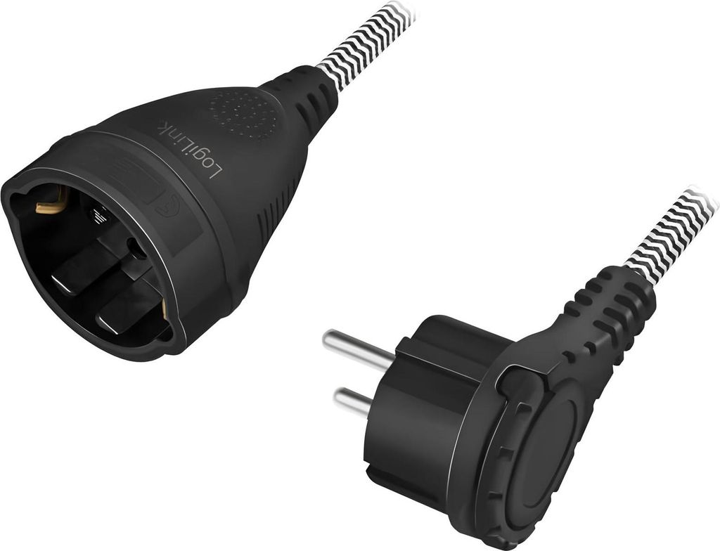 LogiLink Netzkabelverlängerung CEE7/7>CEE7/3 3m Produktbild 