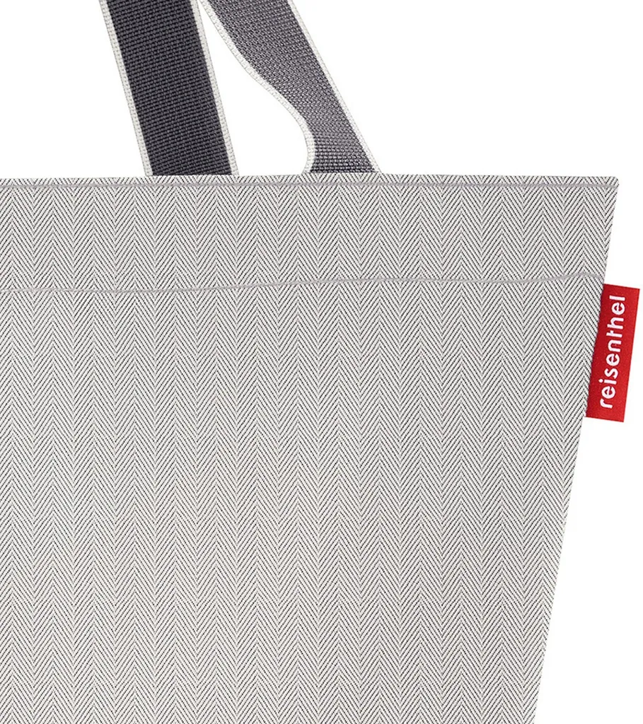 Sac de course solide Herringbone Grey pour éviter les déchirures