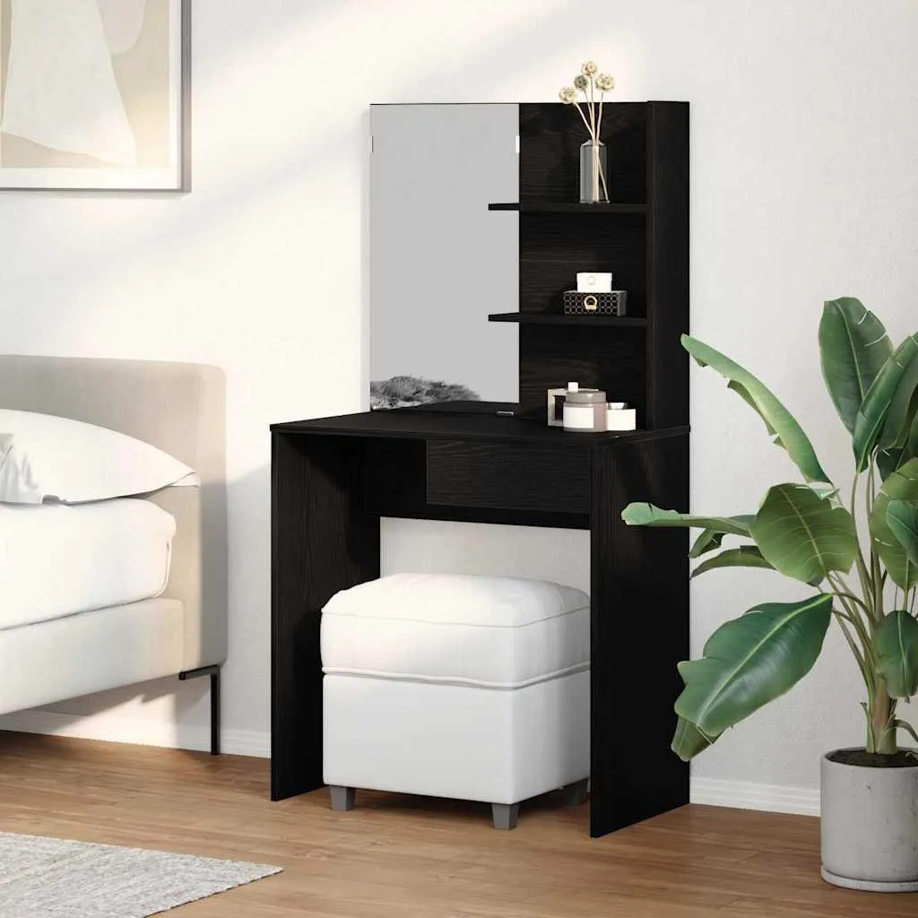 Make-up Station Black Oak Style 141cm | Must-Have per la tua Beauty Room
