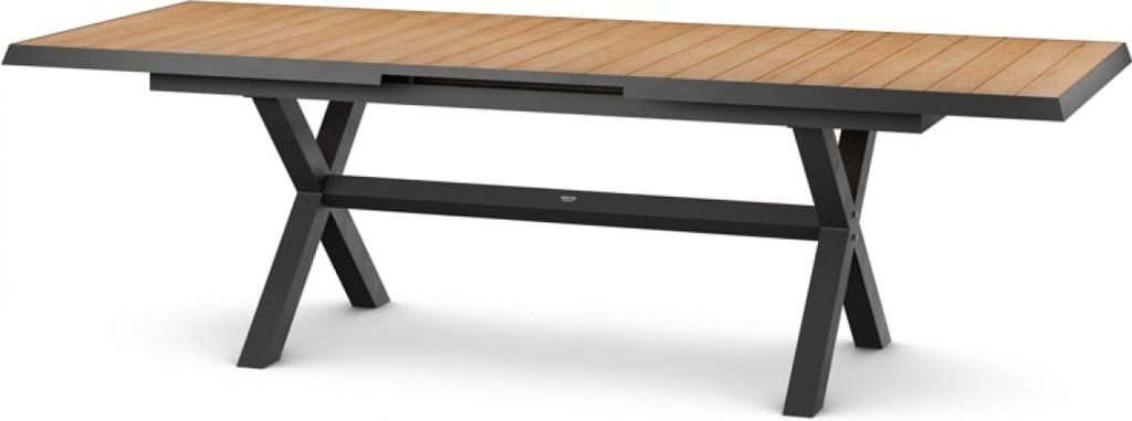 Siena Garden Sincro Dining Tisch 200x100 cm - Aluminium (matt anthrazit) &Teak
