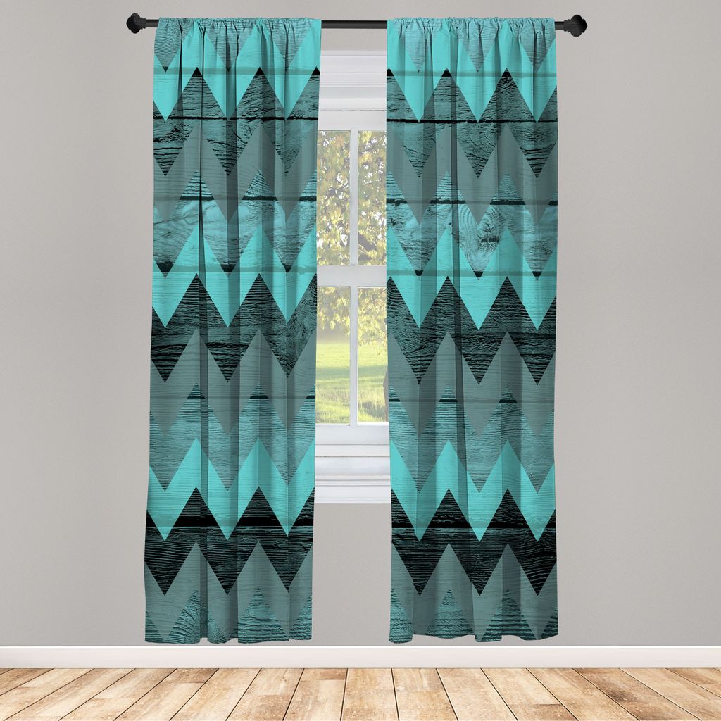 ABAKUHAUS Winkel Vorhänge 2 Panel Set für Wohnzimmer Produktbild 