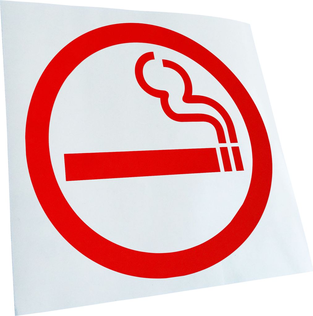Kiwistar - Autoaufkleber - rot - 40 x 40 cm - Raucher - Heckscheibenaufkleber - Aufkleber für Auto Kfz Fahrrad, LKW, Truck Mofa