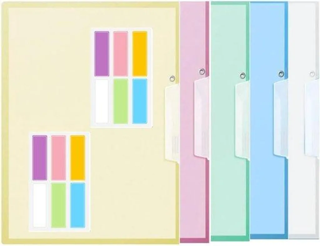 Classeur A4 transparent avec porte-étiquette : fini le désordre ! 5x