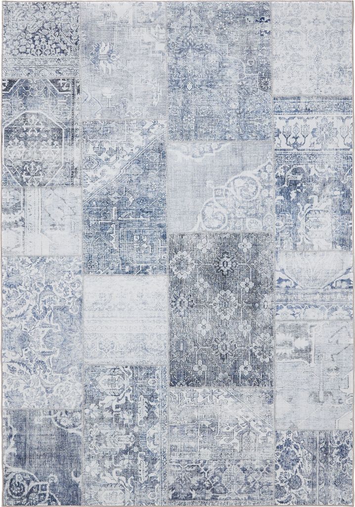 Interiyou Waschbarer Teppich Gent Blau 300x400 cm