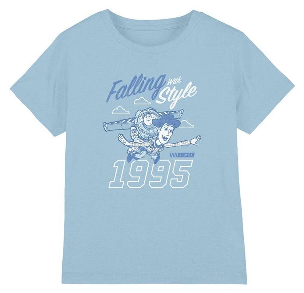 Toy Story - "Falling With Style" T-Shirt für Kinder TV33684 (116) (Hellblau)