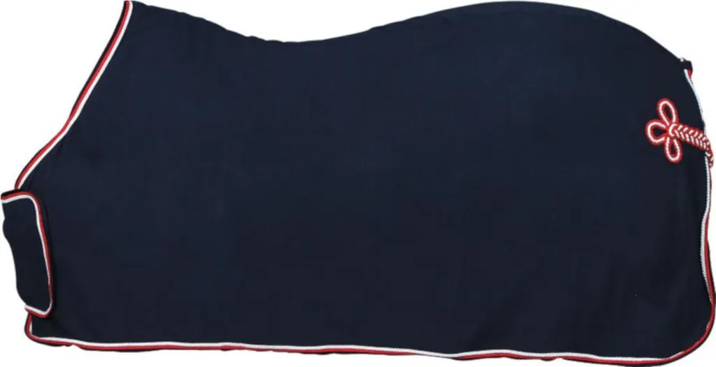 Couverture de présentation Horse Guard marine avec rabat avant - 165 cm