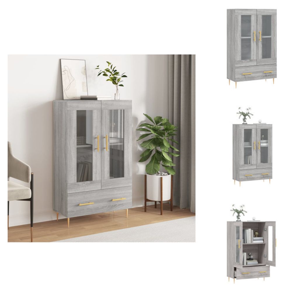 vidaXL Highboard Grau Sonoma 69,5x31x115 cm Holzwerkstoff - Sideboards
