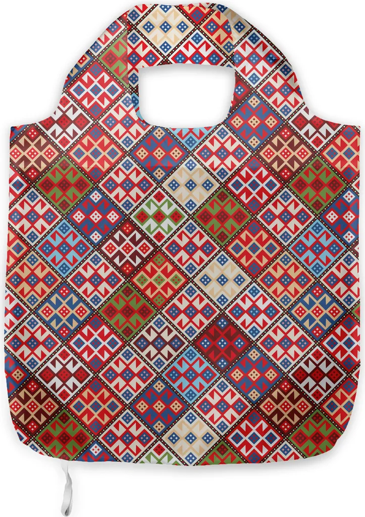 Borsa Spesa alla Moda ABAKUHAUS Nomadic Tribal | Design Etnico Colorato