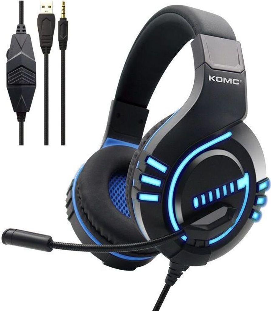 INF Blaue kabelgebundene Kopfhörer - Immersives Audio & Komfort