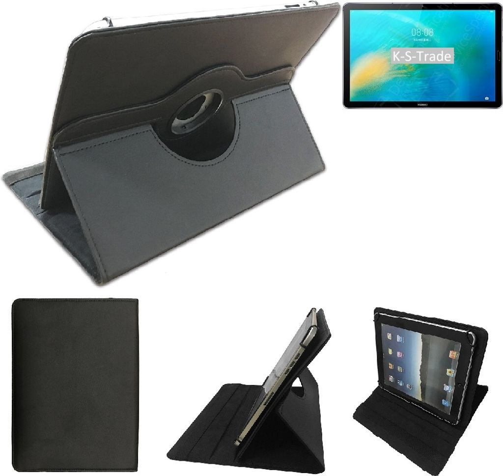High quality kompatibel mit Huawei MatePad 10.8 LTE Schutz Hülle 360° Tablet Case Schutzhülle Flip Cover schwarz. Tablet Hülle drehbar