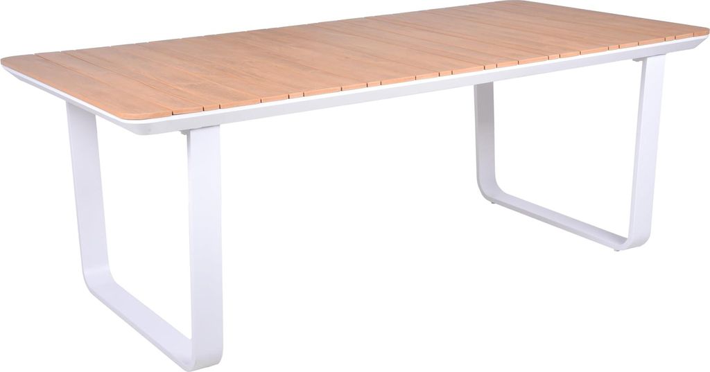 Gartentisch KLAUS - Kunststoff, Braun, 200x100x75cm | Terrassentisch Wetterfest Outdoor Tisch