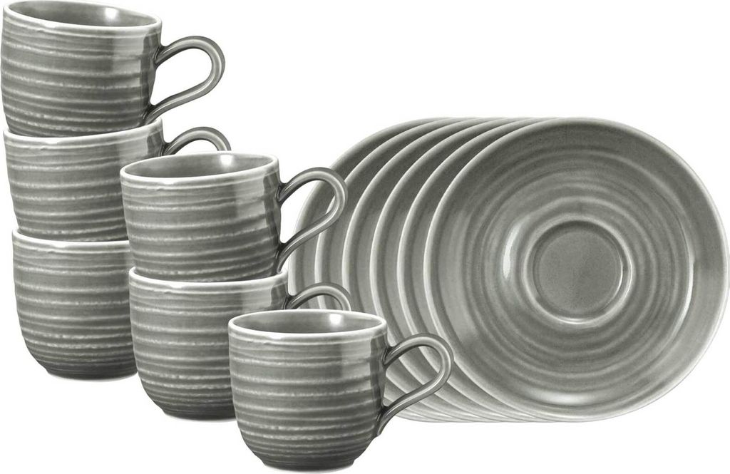 Seltmann Weiden Terra Espressotasse mit Untertasse perlgrau Produktbild 