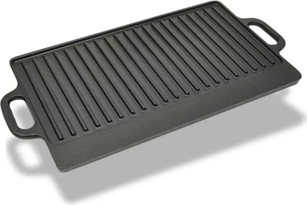 Vidaxl Grillplatte doppelte 50 x 23 cm Gusseisen Zdjęcie produktu 