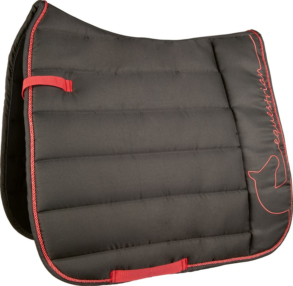 HKM Schabracke -Equestrian-, Farbe:5908 dunkelgrün/neon koralle, Größe:Vielseitigkeit