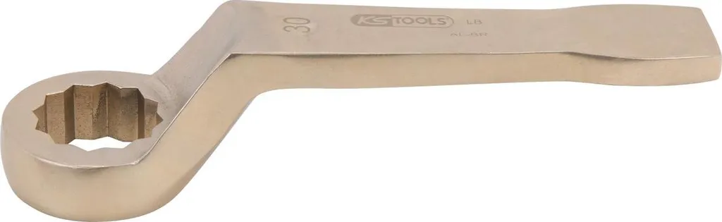 Clé Polygonale à Frapper Coudée de 27 mm BRONZEplus Sécurité ATEX