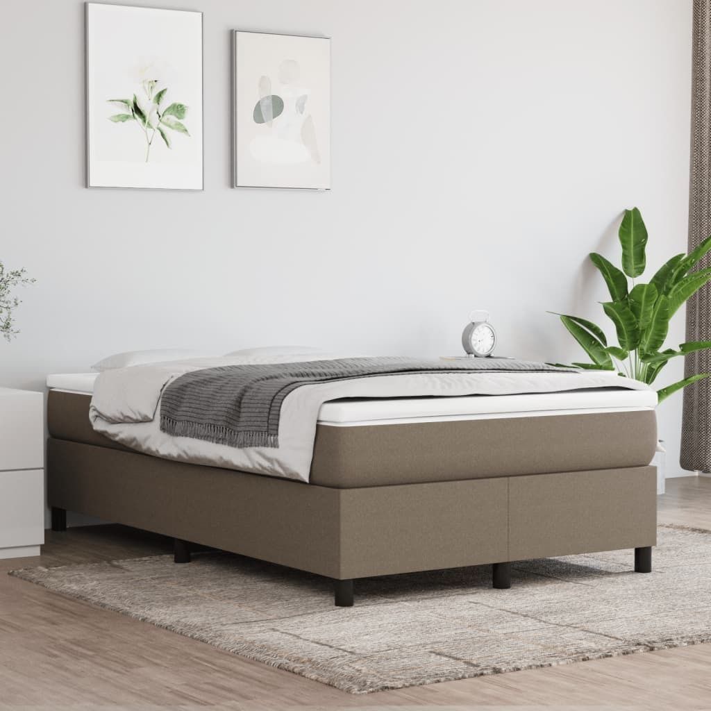 Maison Exclusive - Boxspringbett mit Matratze Taupe 120x200 cm Stoff