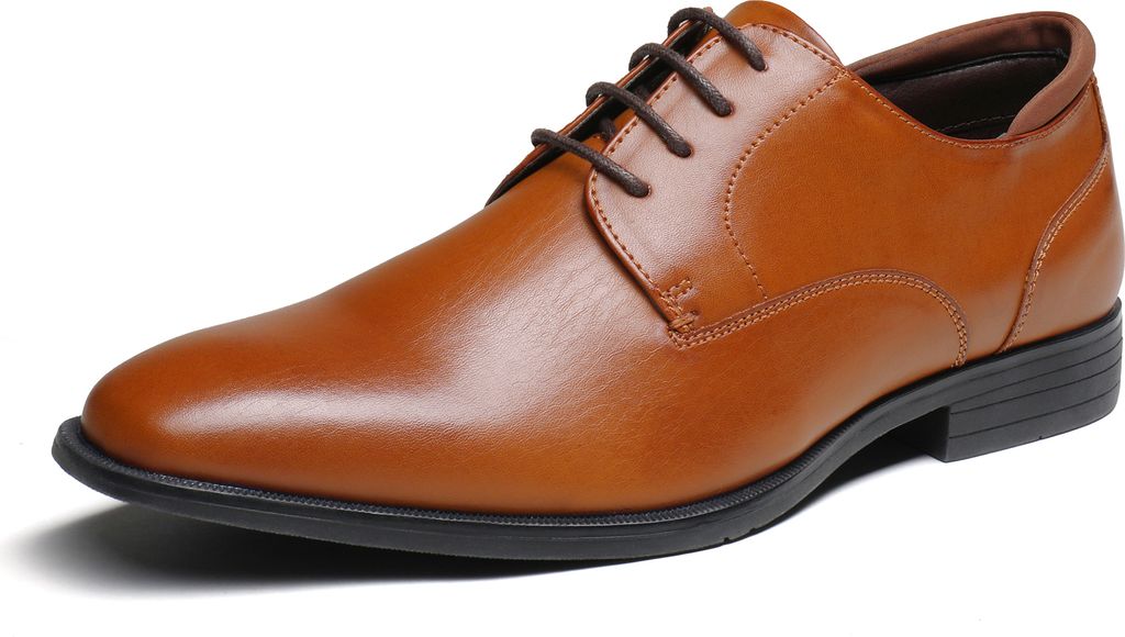 Bruno Marc Herren Anzugschuhe Derby Schnürschuhe Business Schuhe Formale Moderne Klassische,Farbe: Braun, Größe: 43