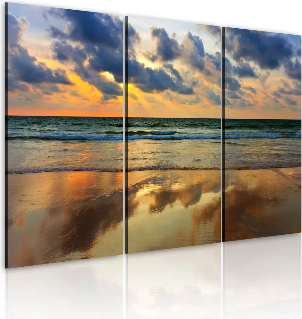 Quadro Moderno 3 Pezzi 120x80 - Stampa su Tela Natura per Arredo Casa