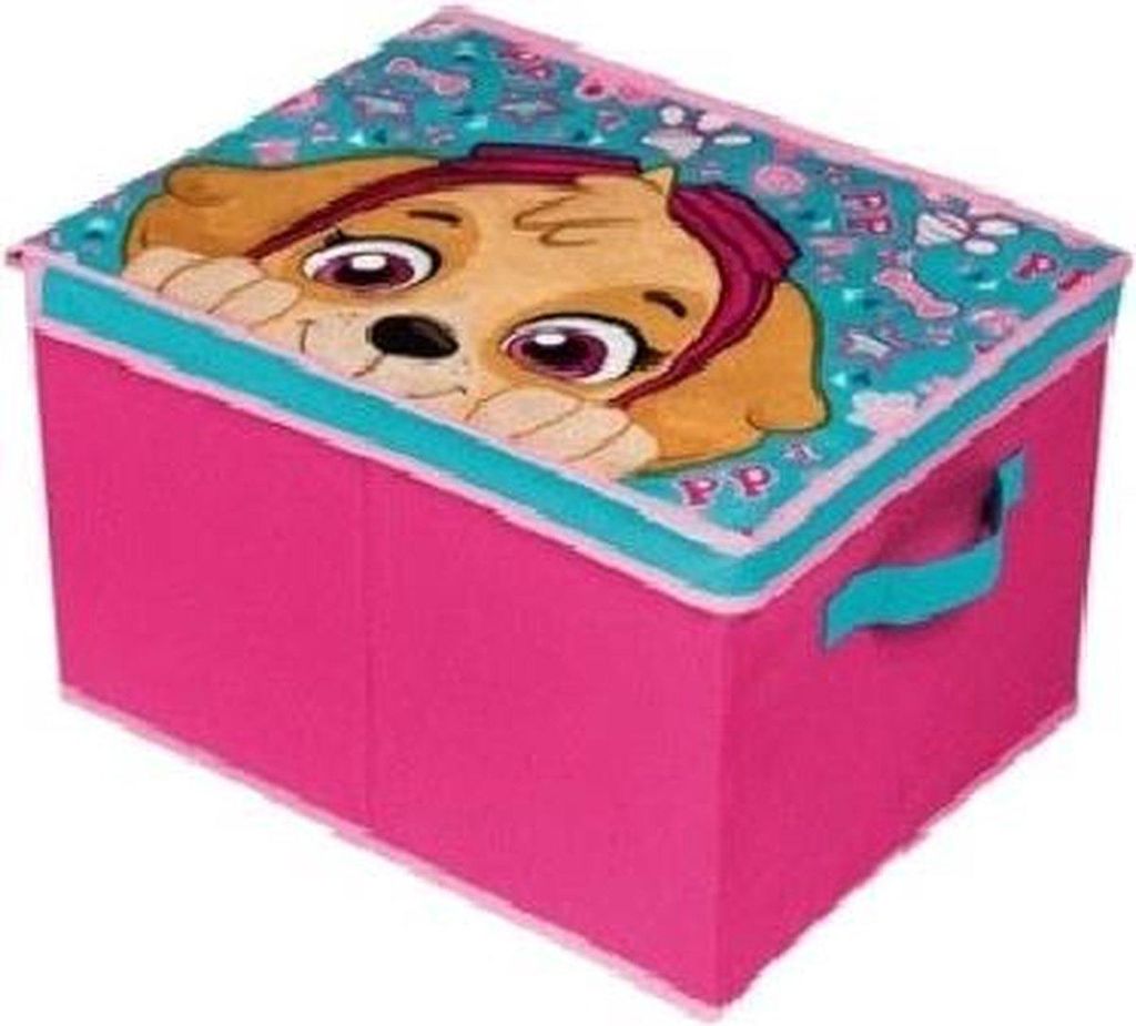 Paw Patrol Mädchen Aufbewahrungsbox mit Deckel Spielzeugkiste Box