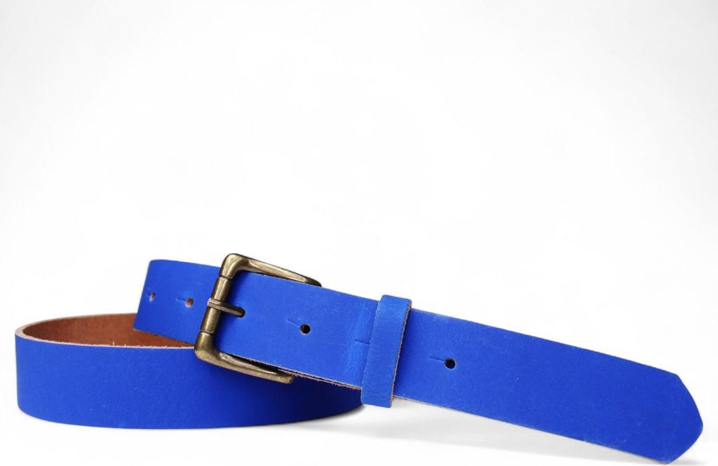 FRONHOFER sportiver Damengürtel 2,8 cm, Gürtelschnalle messingfarbig, echt Leder