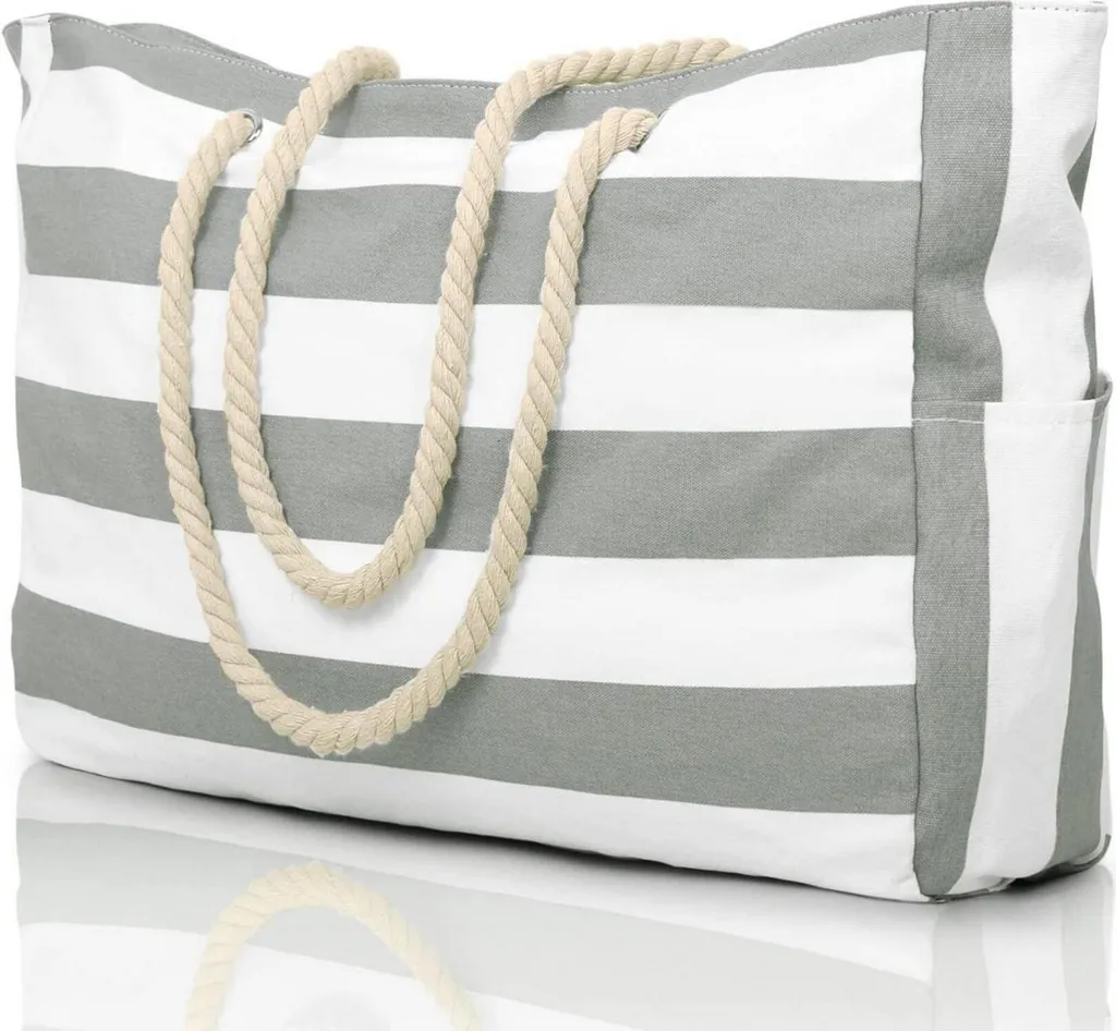 Grand sac fourre-tout de plage imperméable et chic pour vos vacances