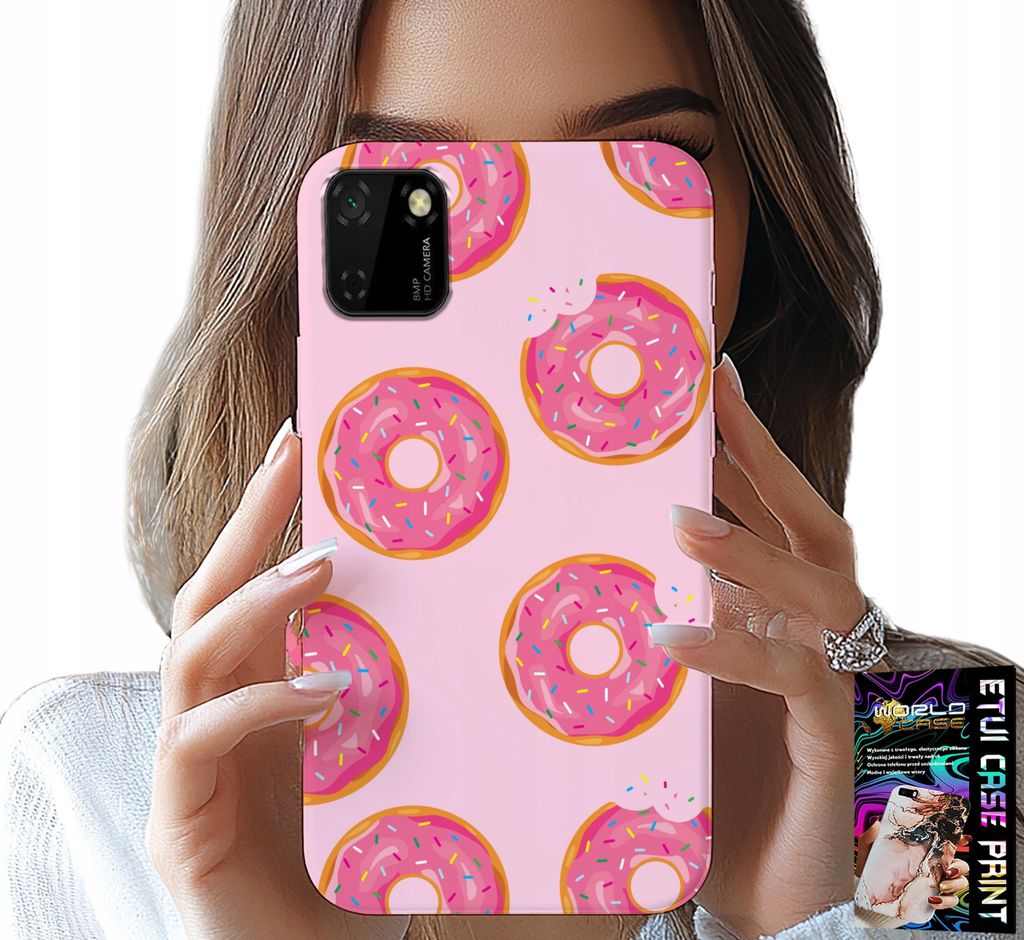 Hülle Für Huawei Y5P - Design Mit Zuckerüberzogenen Donuts