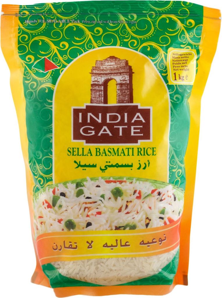 INDIA GATE Basmatireis Creamy Sella 1kg Produktbild 