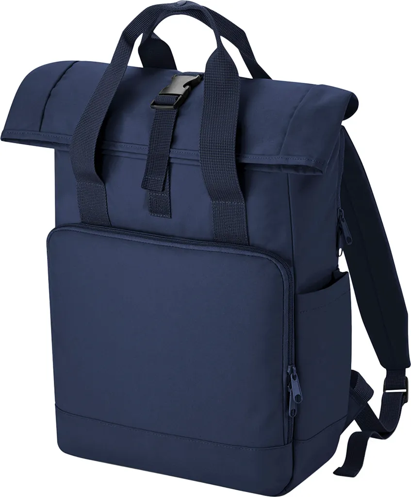Bagbase - Uomo/Donna Zaino unisex, Roll Top, Materiale riciclato RW8460 (Taglia unica) (Blu navy Twilight)