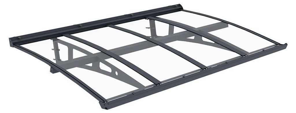 Westmann Metall zonnescherm Luxa, antraciet, 100x150x32 cm Productafbeelding 