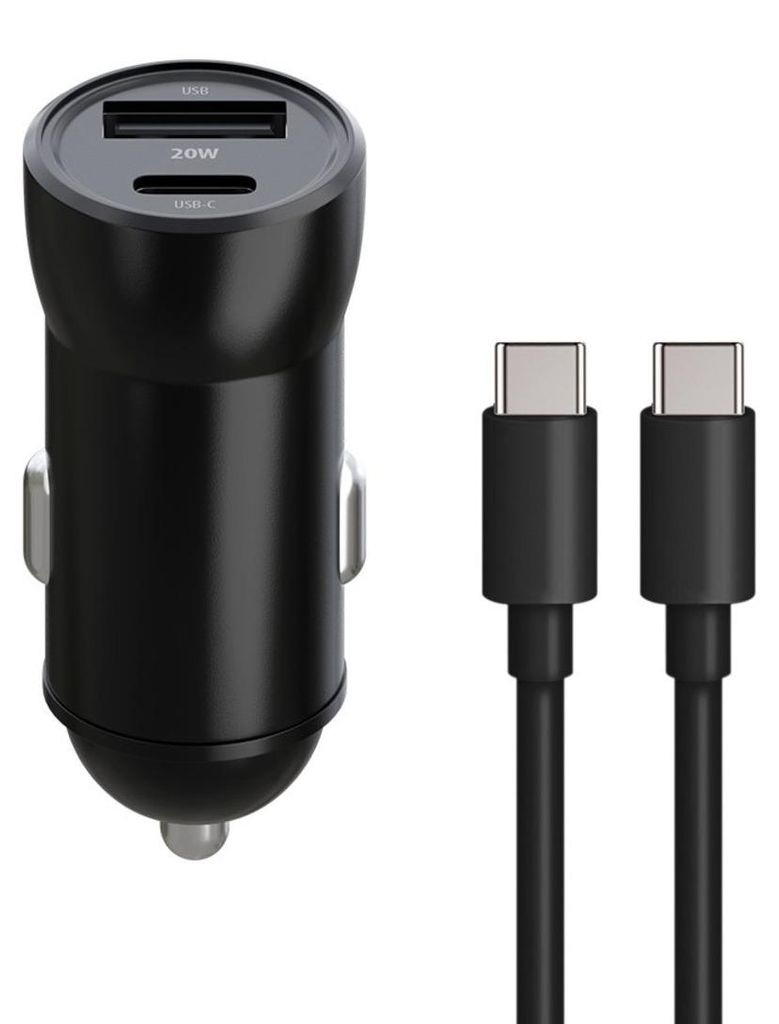 Maxlife MXCC-04 PD QC, nabíječka do auta, 1x USB-C, 1x USB, Obrázek produktu 