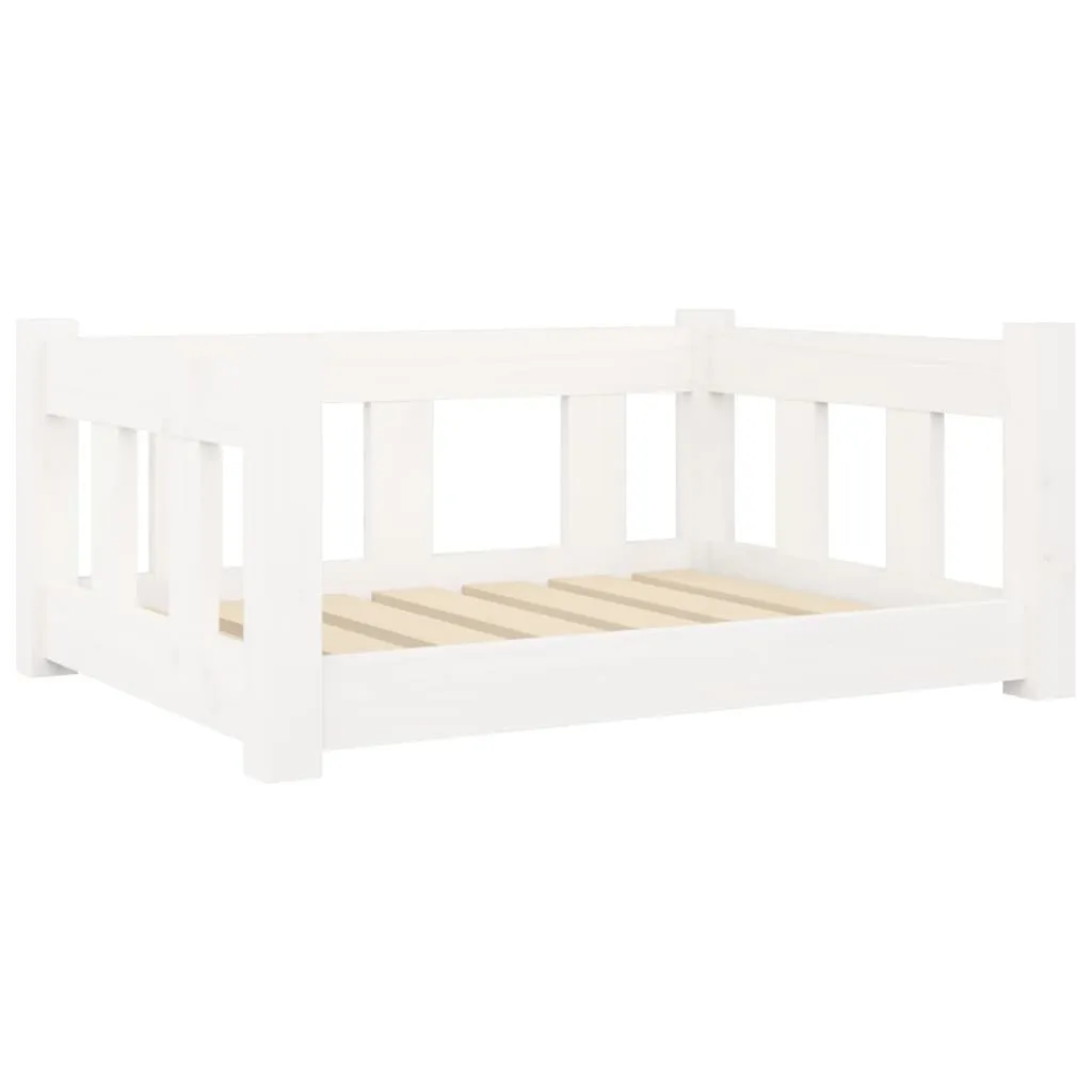 Lit pour chien vidaXL blanc idéal pour petit chien et repos calme