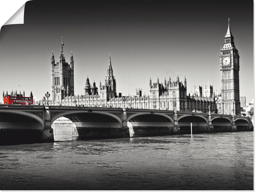 ARTland Poster Houses of Parliament & Themse Größe: 60x45 cm