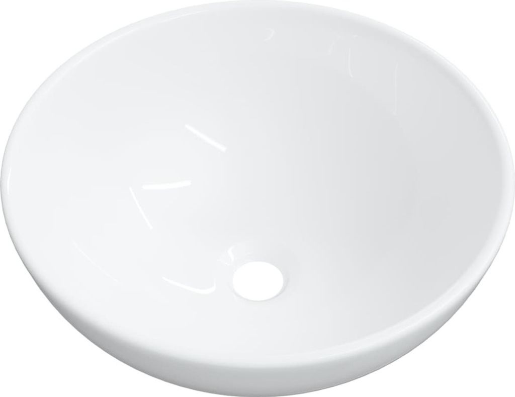 vidaXL Umywalka biała 28x28x10 cm ceramiczna Zdjęcie produktu 